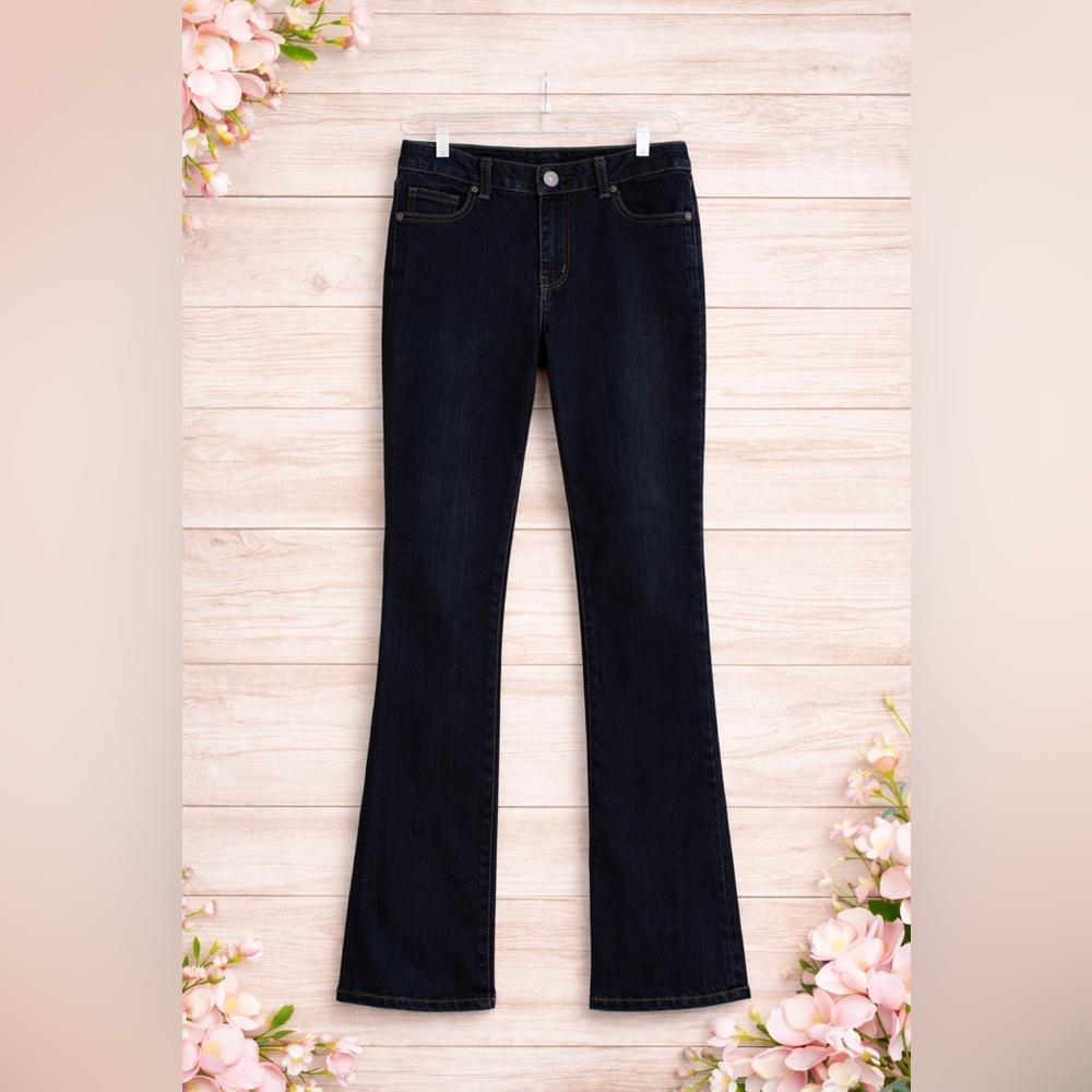 Classic Dark Blue Straight Leg Jeans for Women